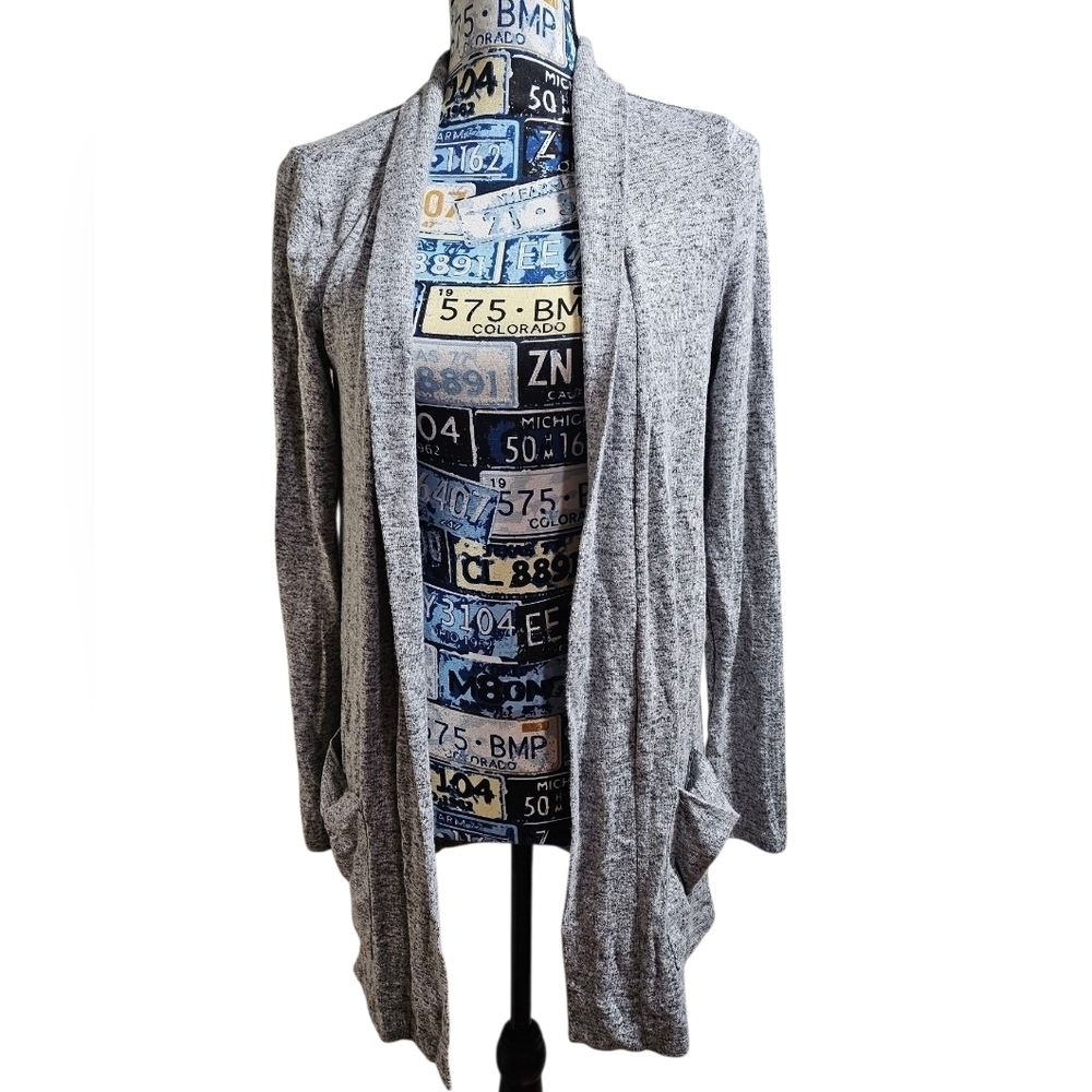 NEW It's Our Time Gray Open Cardigan Sweater Medium